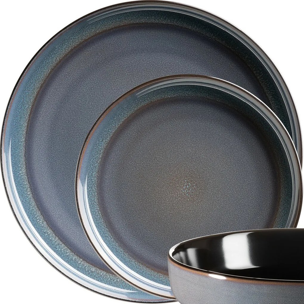 Mäser ALENIA 10 db-os étkészlet , kék