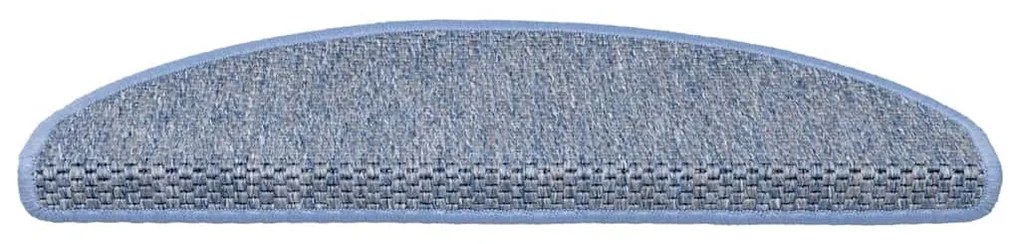 30 db kék lépcsőszőnyegek öntapadós szizál kinézetű 56x17x3 cm