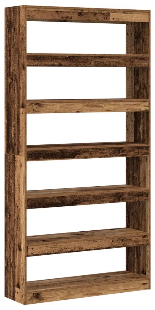 Könyvespolc Régi fa Szerelt fa 100 x 30 x 198 cm