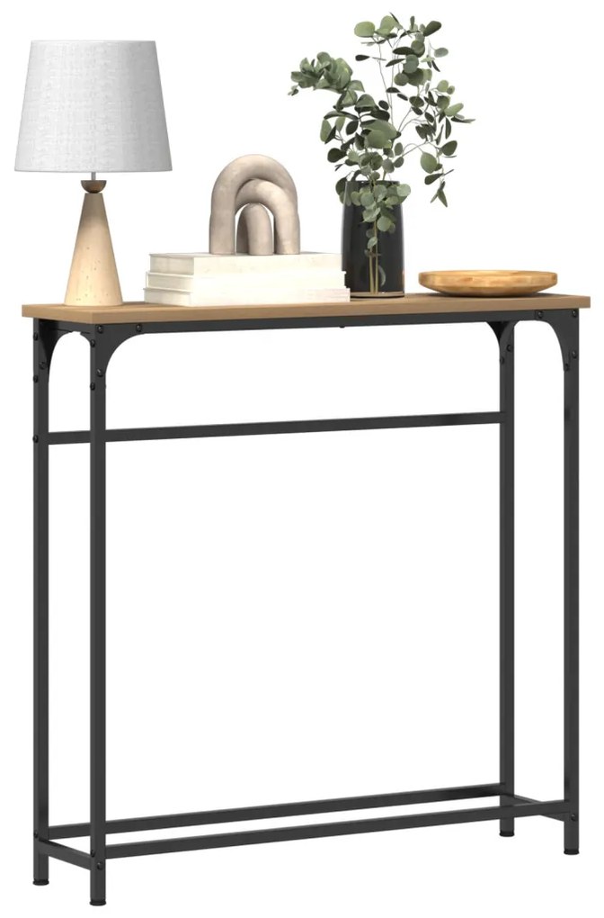 Konferenciapultrina Artizán Tölgy 75x19,5x75 cm Mérnöki Fa és Acél