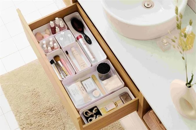 Fiókrendező, 40x6x10 cm, SMARTSTORE Compact, fehér (CSDSMART53)