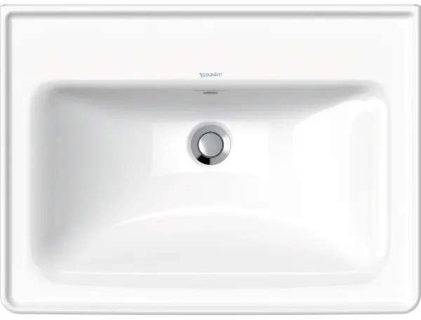 Duravit 2367650060 - Falra szerelhető D-NEO mosdó 65x48 cm, kerámia/magasfényű fehér