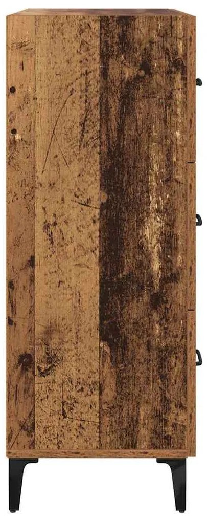 Széf fiókkal Régi fa 69.5 x 34 x 90 cm Faanyag