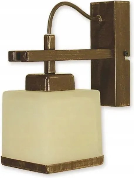 Fali lámpa Lemir Duo 01420 Bronz Arany Krém 22x10cm E27 60W Klasszikus