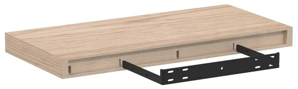2 db szerelt fa függőpolc 50 x 23,5 x 4 cm