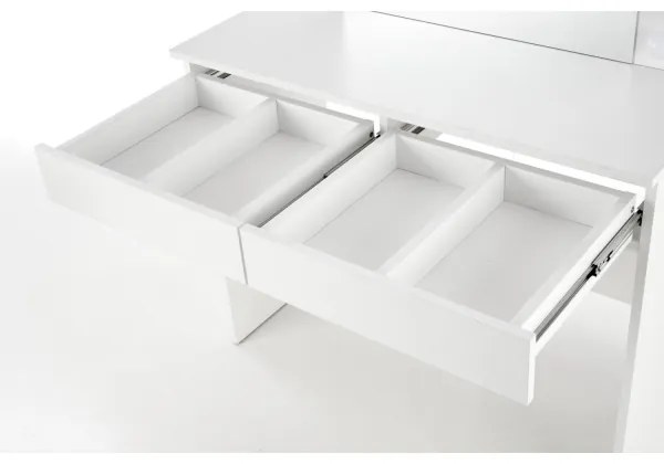 Sminkasztal LED-világítással HOLLYWOOD 140x94 cm fehér