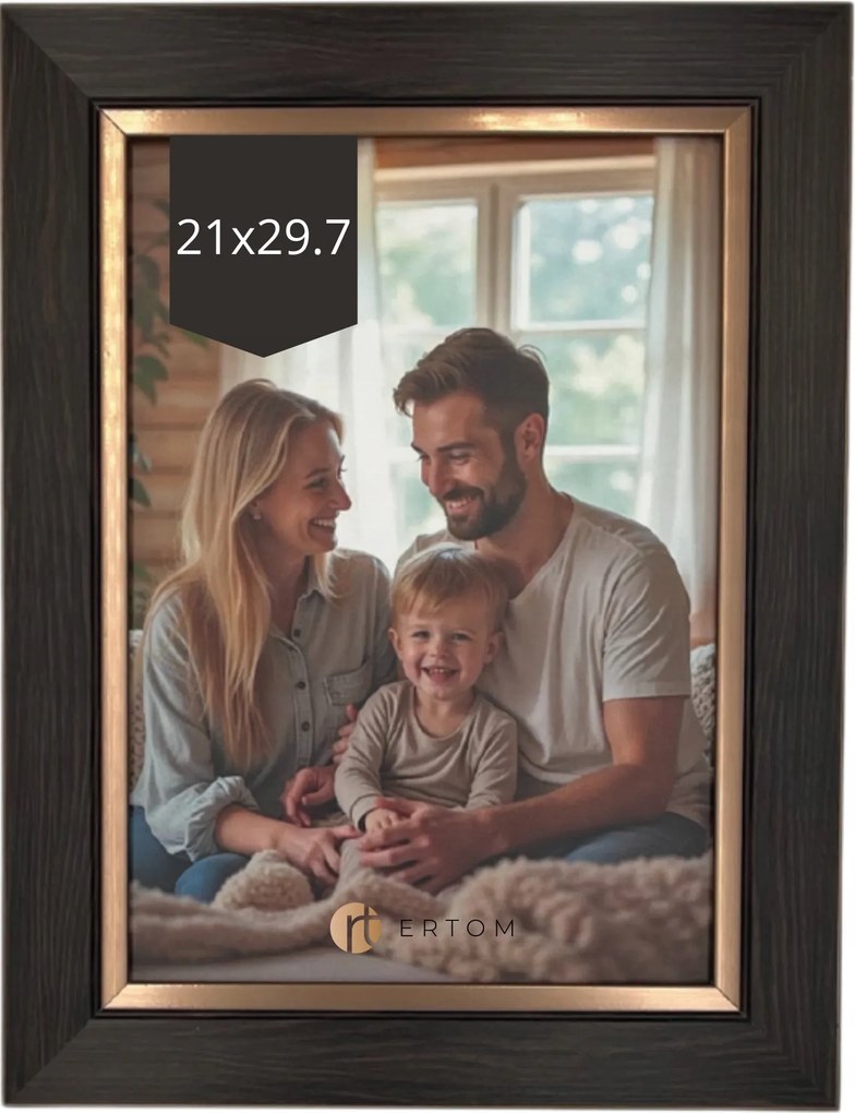 Képkeret 21x29,7 barna Gloria A4