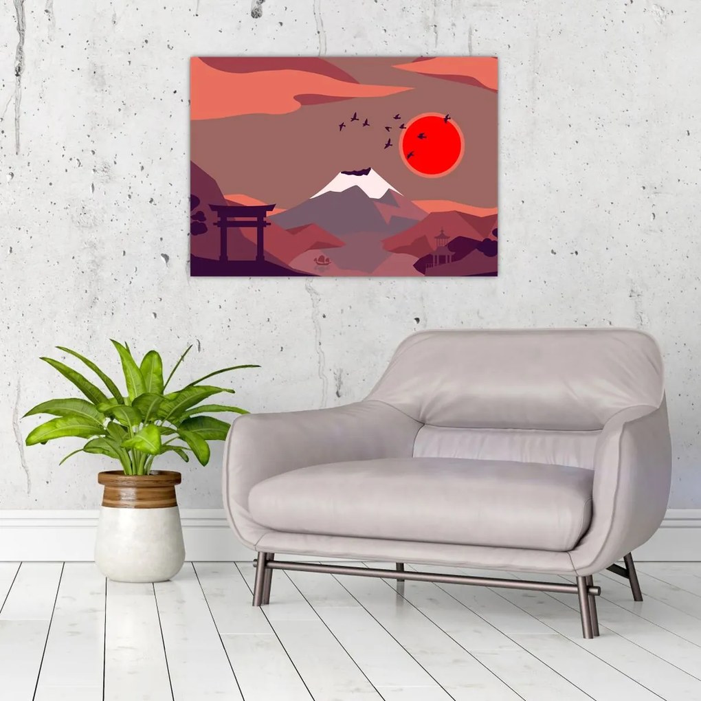 Kép - Fuji hegység (70x50 cm)