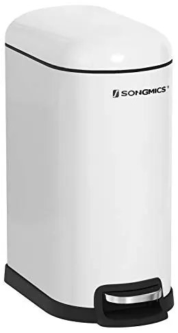 Fürdőszobai szemetes 10l, fehér