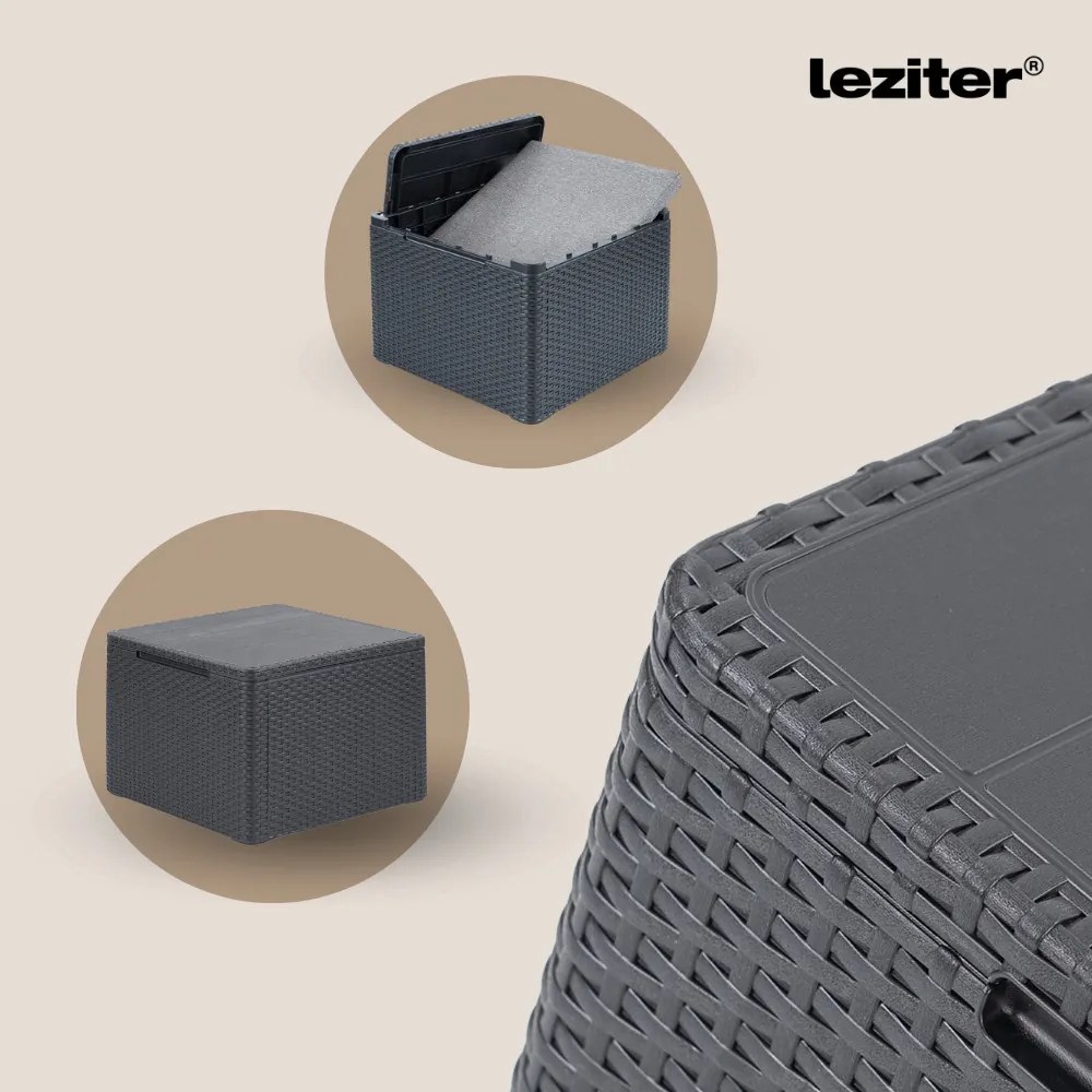 Claire VIII 9 személyes sarokgarnitúra párnatartós asztallal