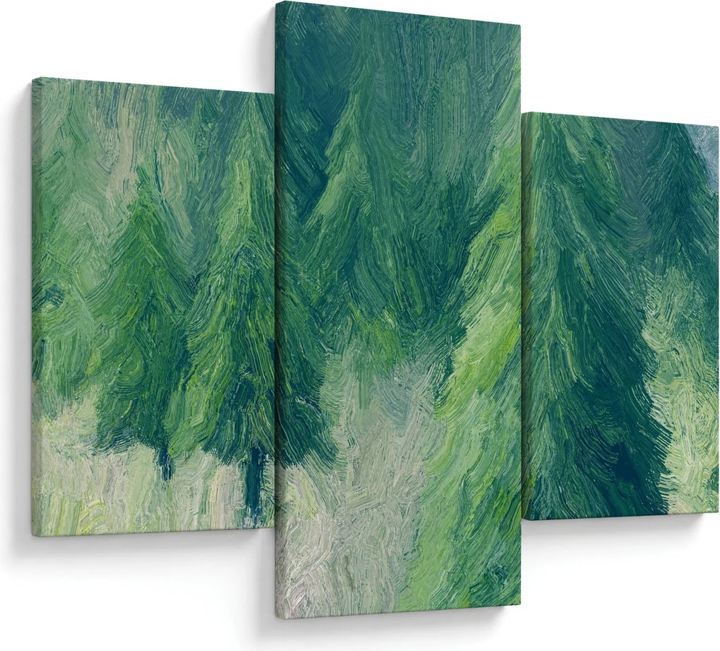 Kép - Festett tűlevelűek (90x60 cm)
