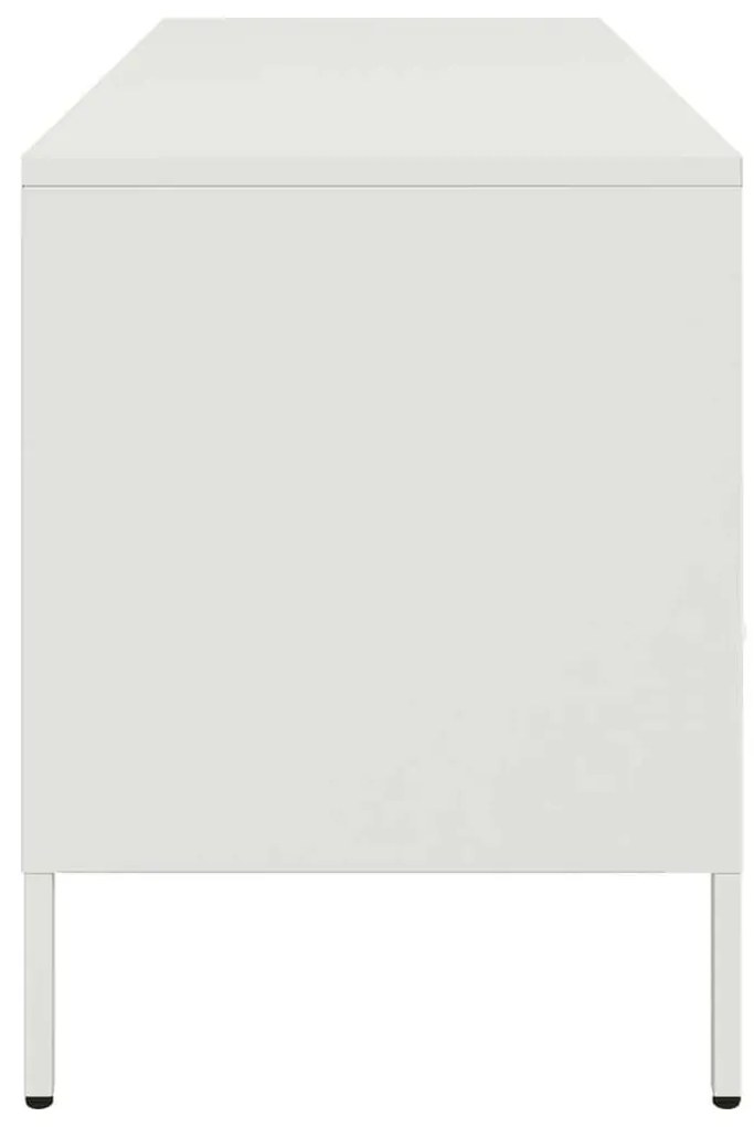 fehér acél TV-szekrény 100,5 x 39 x 50,5 cm