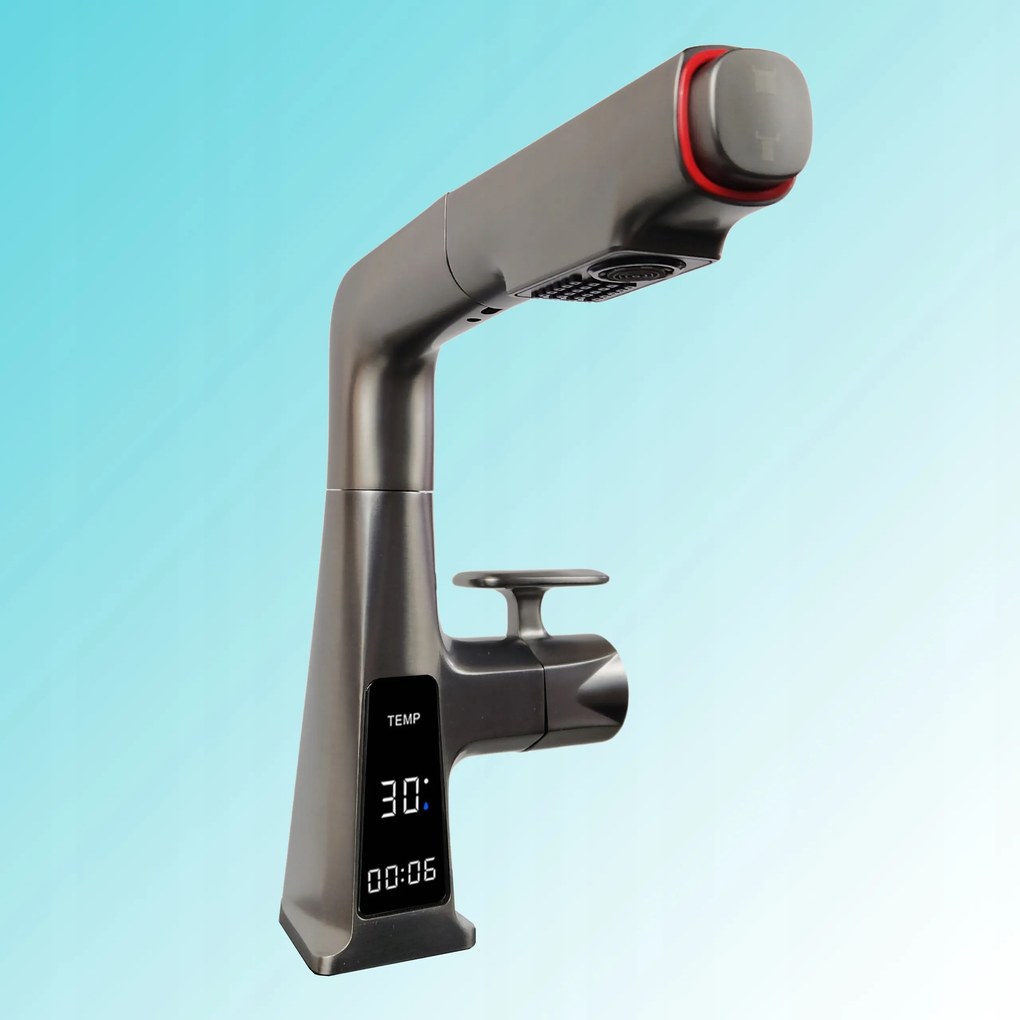 Konyhai Csaptelep, JF-9003B kihúzható kifolyócső, Kijelző, 2 üzemmód