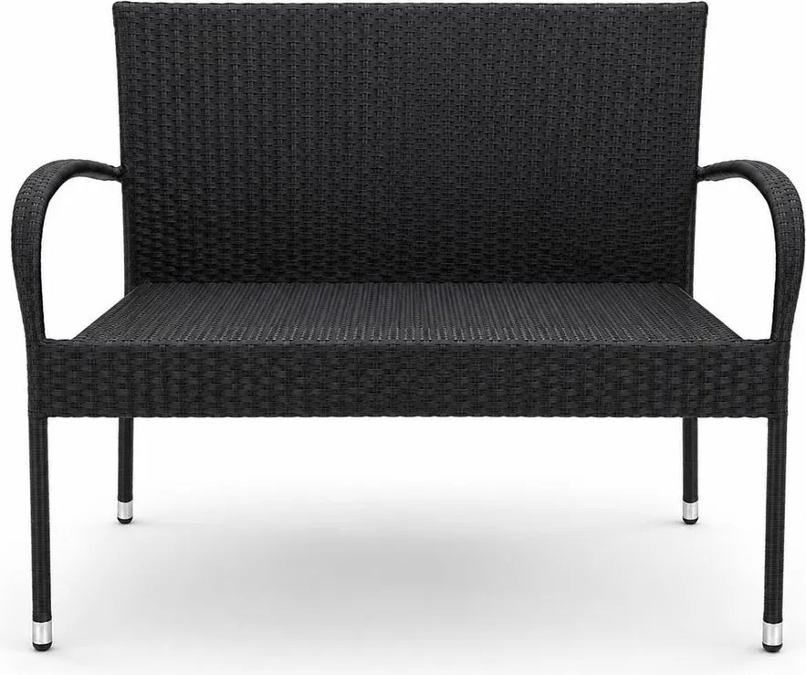 Avenberg PARIS 4-részes kerti bútor szett - fekete