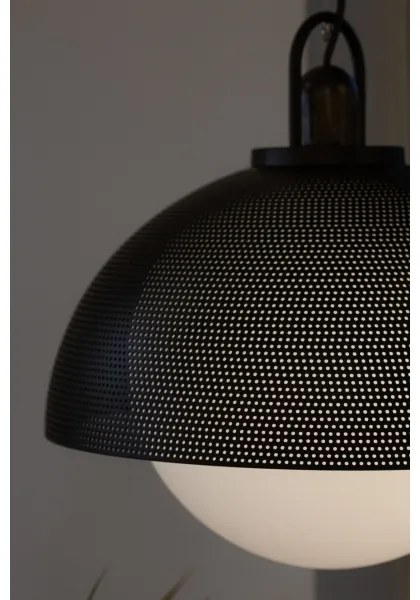 Klausen 111034 - Csillár zsinóron GRAVEN 1xE27/11W/230V fekete