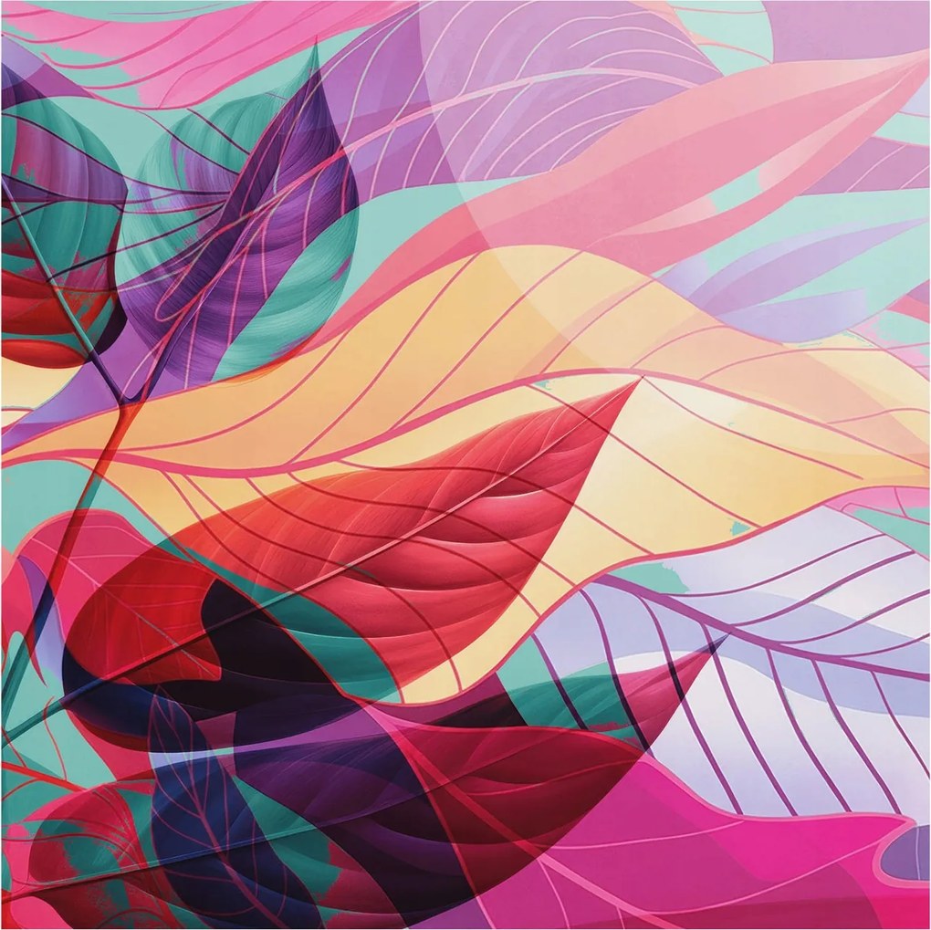 Fotótapéta Flizelina Dekoratív az irodába Absztrakt levelek 250x250 Ragasztó