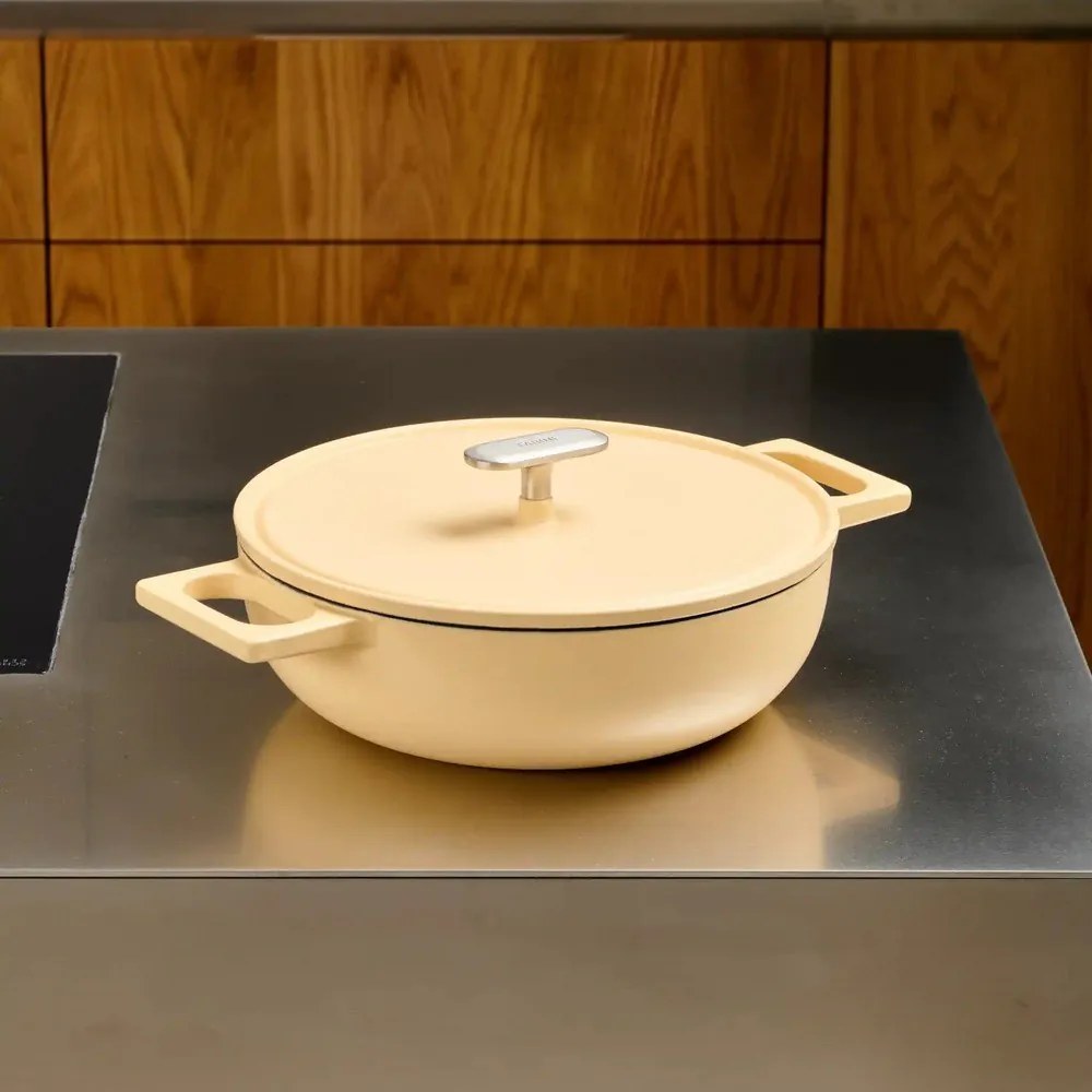 Öntöttvas serpenyő fedővel ø 26 cm tegame Mattia 3.0 – FABINI