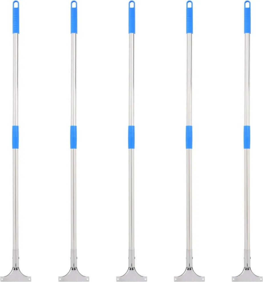 vidaXL 5 db acél és műanyag felmosónyél 119,5 cm