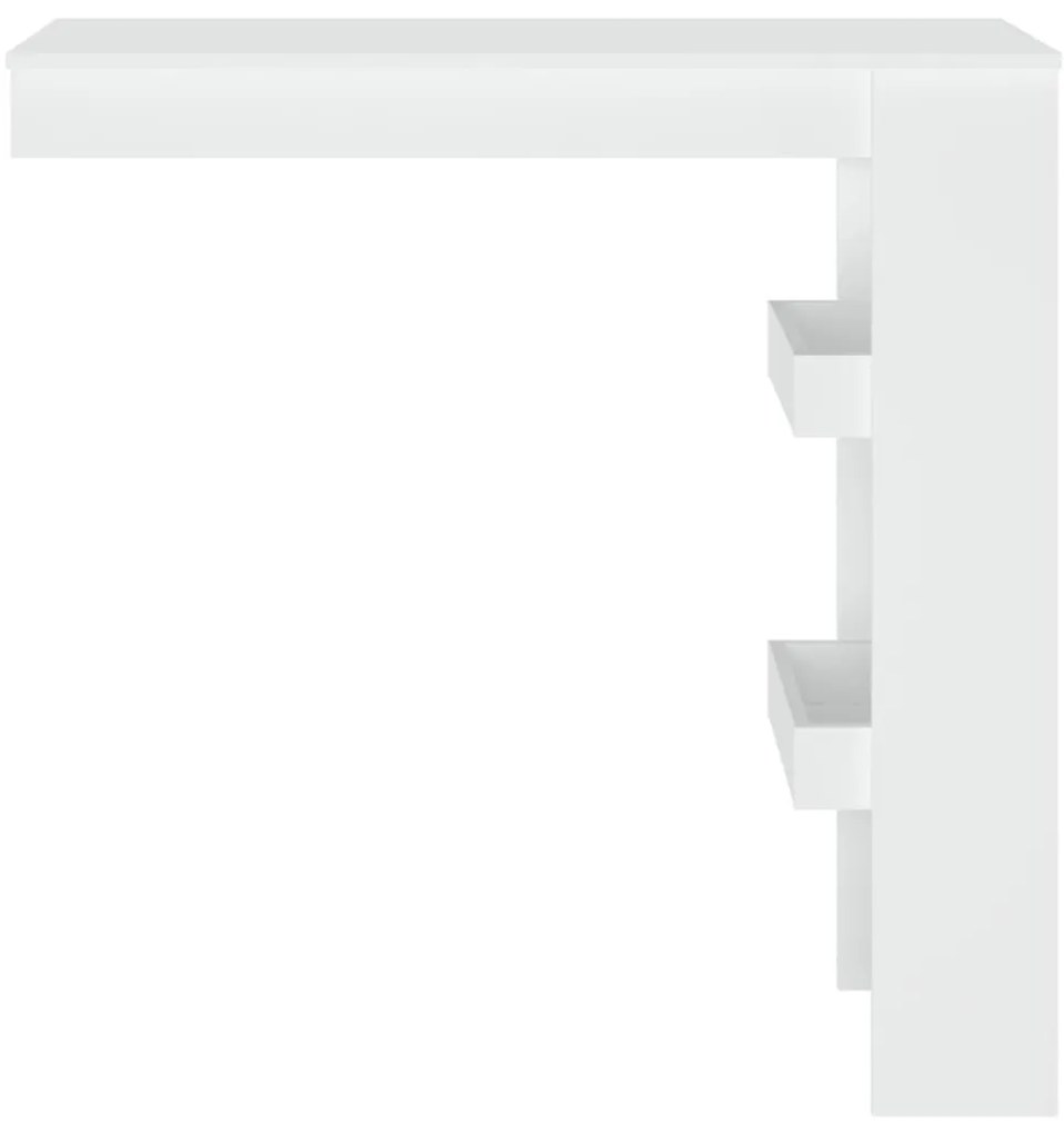 Fehér fatermék fali bárasztal 102 x 45 x 103,5 cm