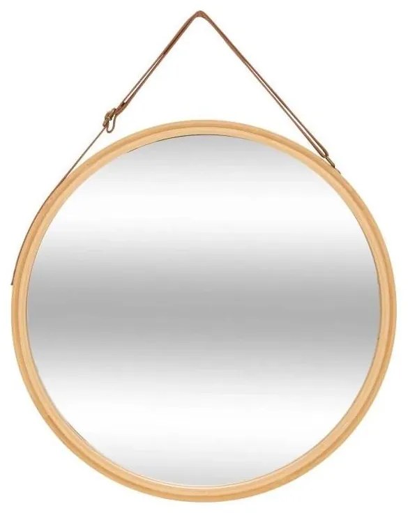 5five - Fali tükör LOBEE Ø 38 cm bambusz
