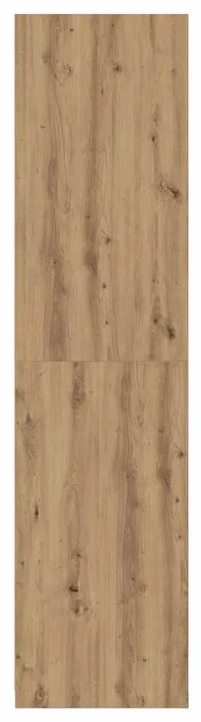 gardróbszekrény artisan tölgy 100x50x200 cm gépelt fa