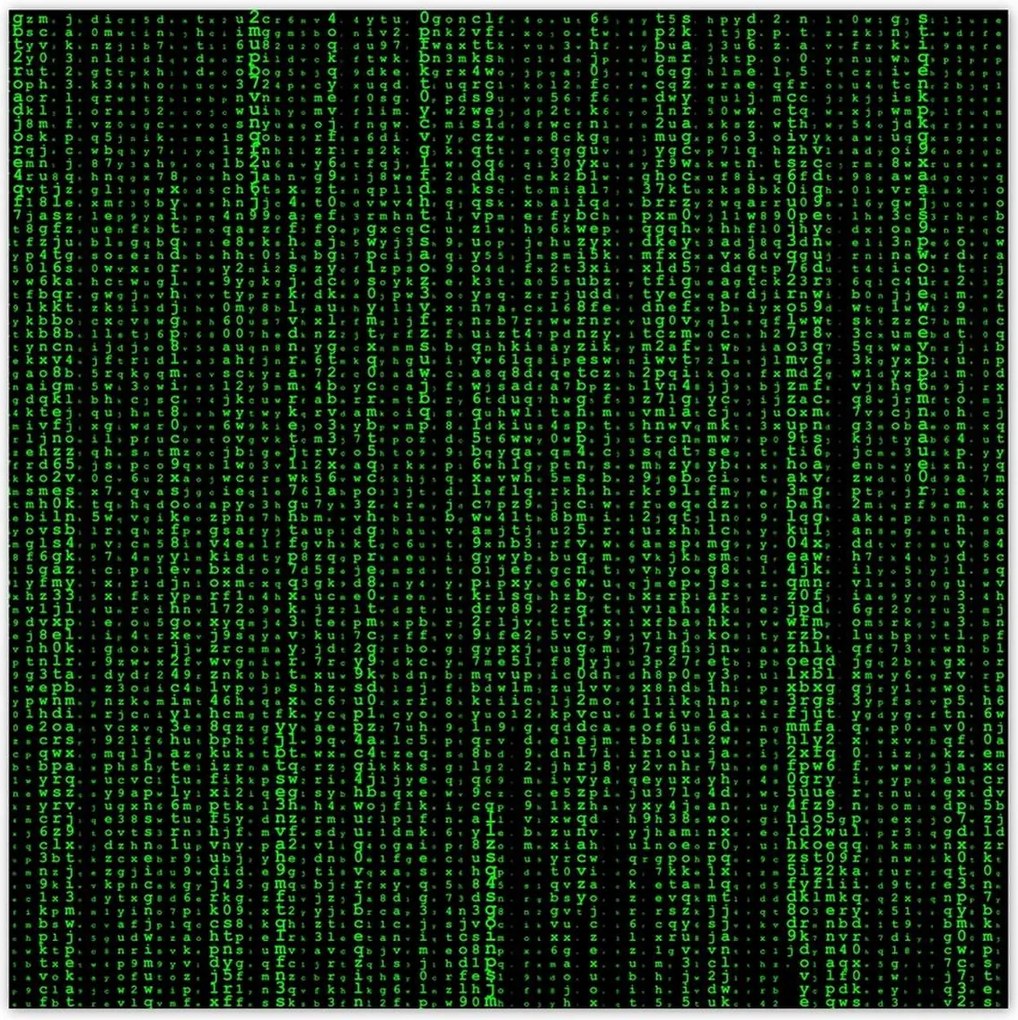 Poszterek 100x100 Kód programozás Tábla