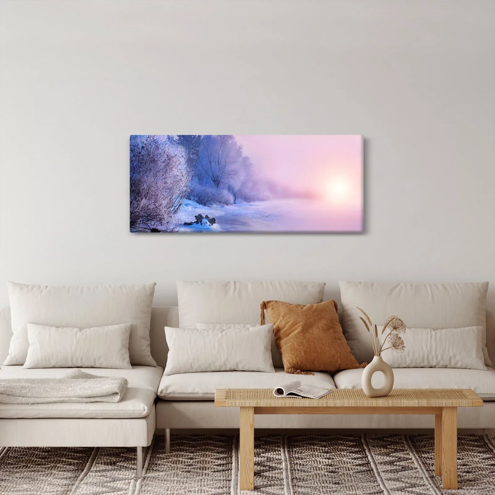 Kép - Befagyott folyó (120x50 cm)