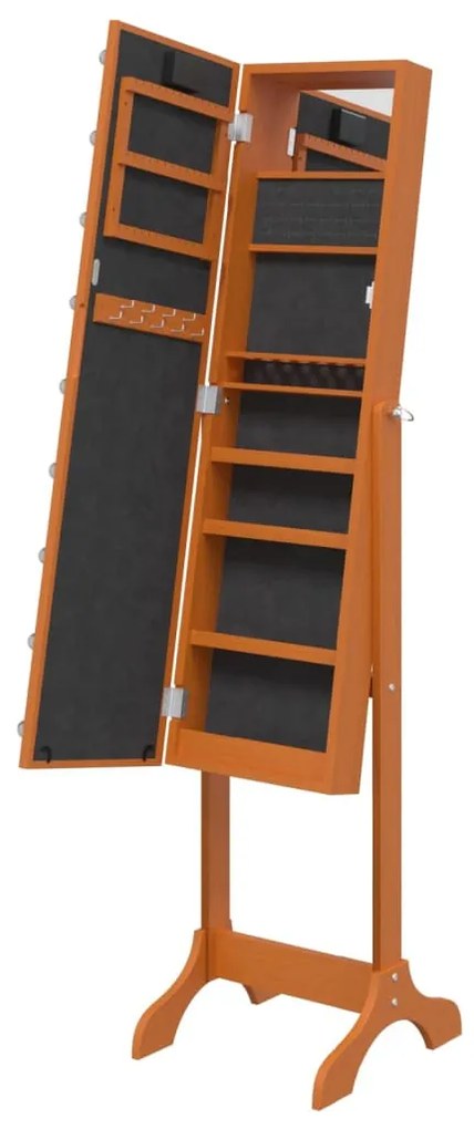 szabadon álló tükör LED-del 34 x 37 x 146 cm