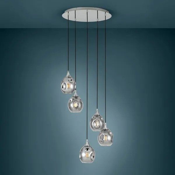 Eglo 39682 - Csillár zsinóron BREGALLA 5xE27/40W/230V