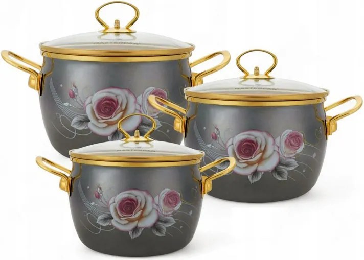 Zománcozott Edénykészlet Klasszikus 6 Db-os Masterpan