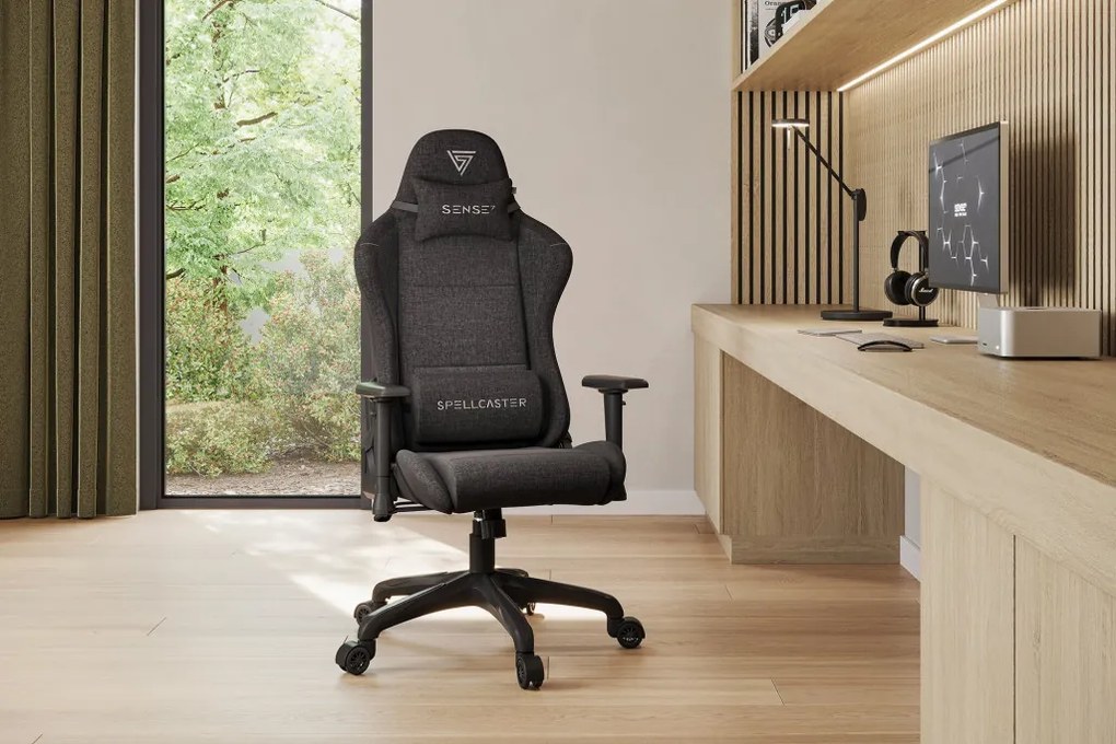 Gamer szék Spellcaster FUKU fotel, fekete szövet