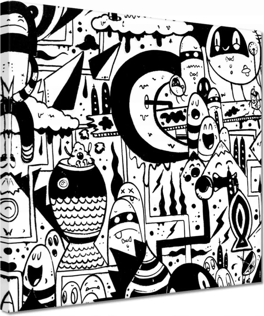 Festmények 30x30 Ifjúsági graffiti