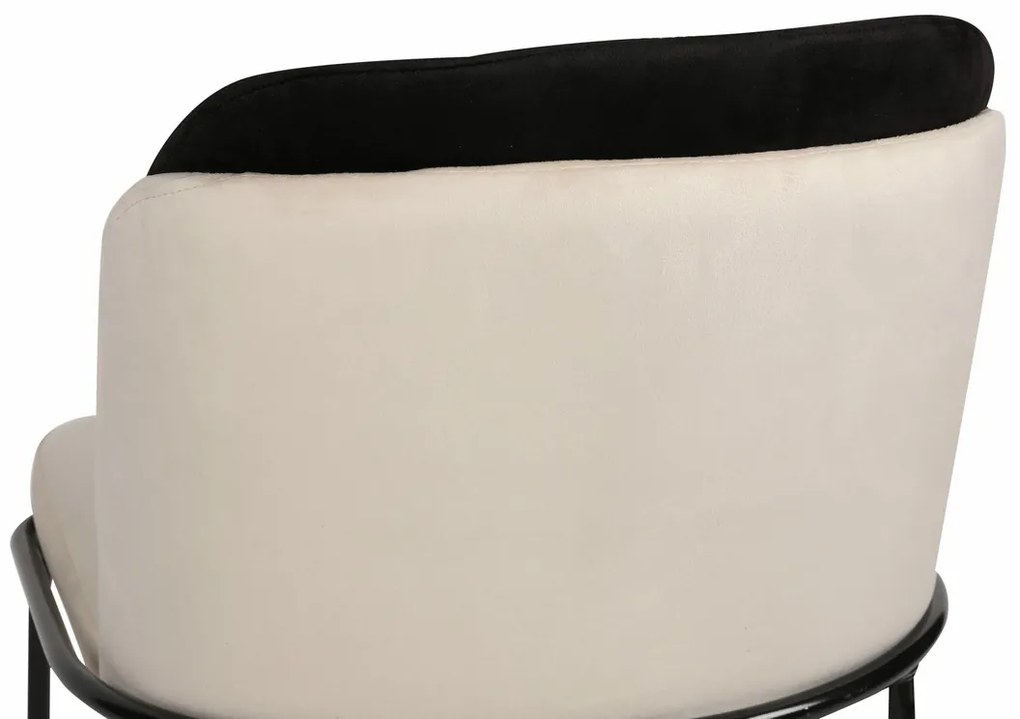 Dore Black and Cream étkezőszék szett, 2 db, 2 db