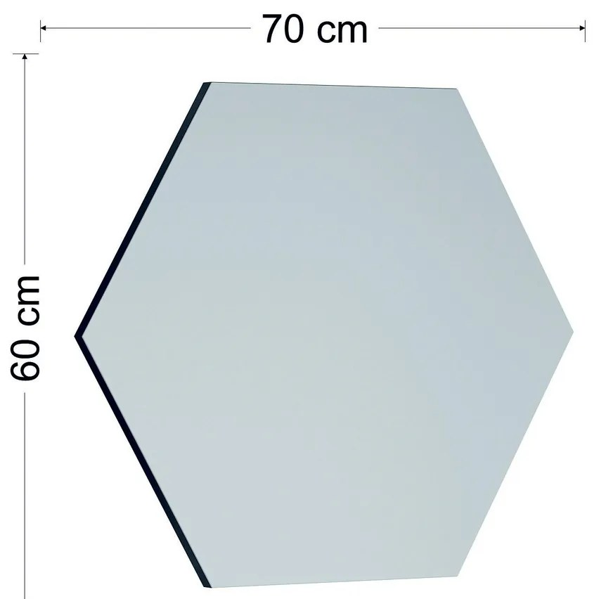 Zeo Black tükör 60 x 70 cm