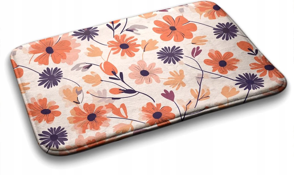 Puha szőnyeg Modern mintás Virágmintás 90x60