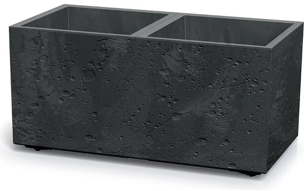 SIERRA CASE BETON EFFECT 77 cm virágtartó, 77 cm fekete, M