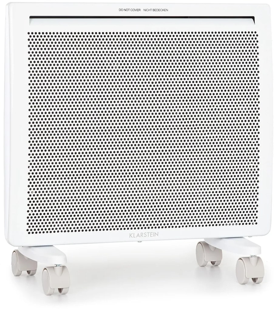 Klarstein Hot Spot Slimcurve Double Wave, konvektor, 2 az 1-ben fűtőtest, 1000 W, heti időzítő, fehér
