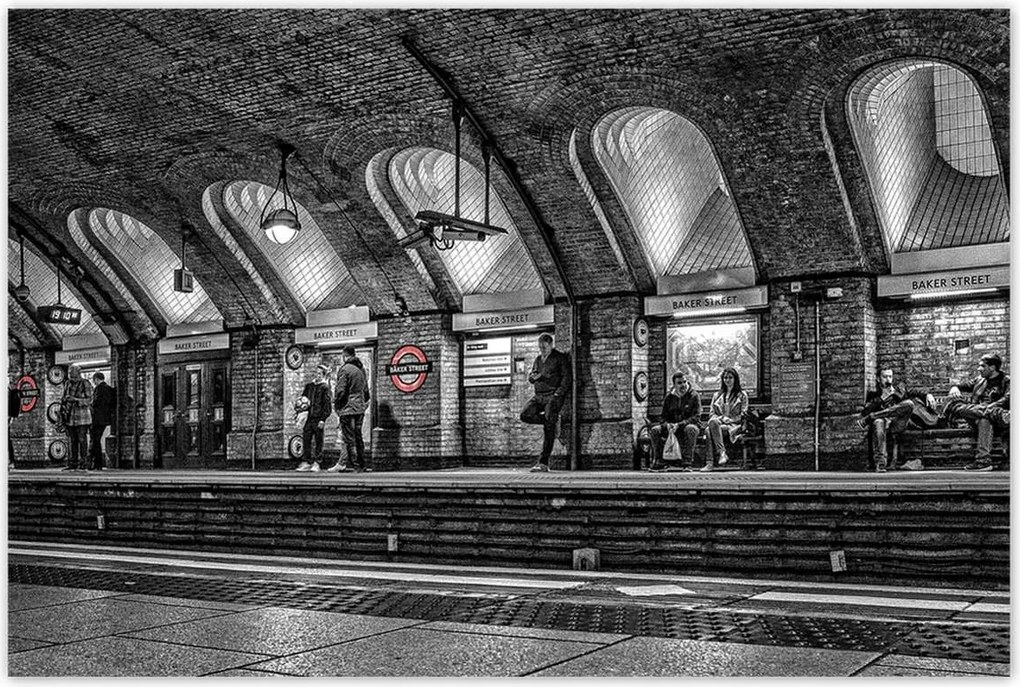 Poszterek 120x80 Baker street London Metro