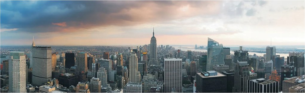 Fotótapéta flizelina Város felhőkarcolók modern design 832x254 +ragasztó