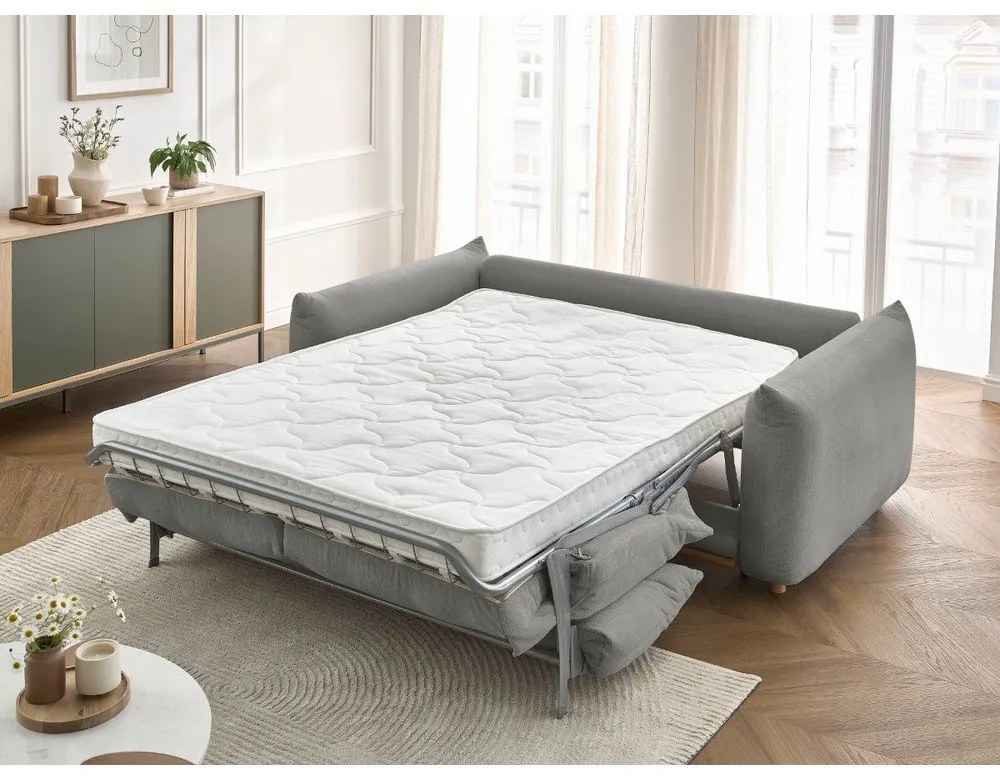 Szürke kinyitható kanapé 234 cm Ernest – Bobochic Paris