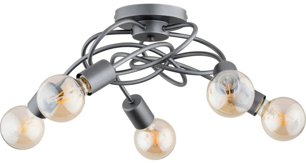 Felületre szerelhető csillárMAXIS 5xE27/15W/230V szürke