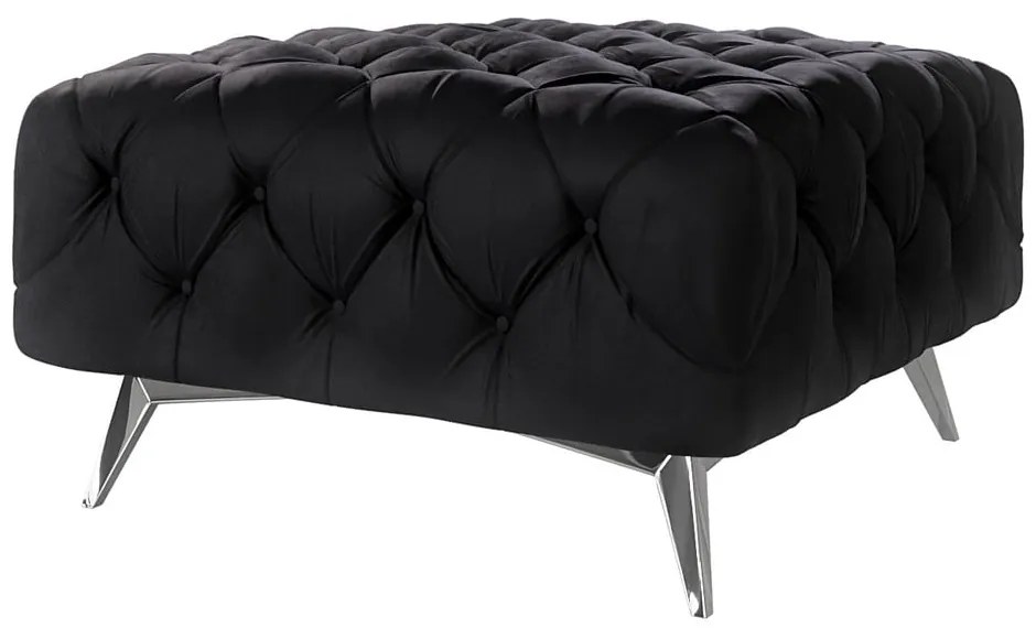 Fekete bársony lábtartó Chelsea – Ropez