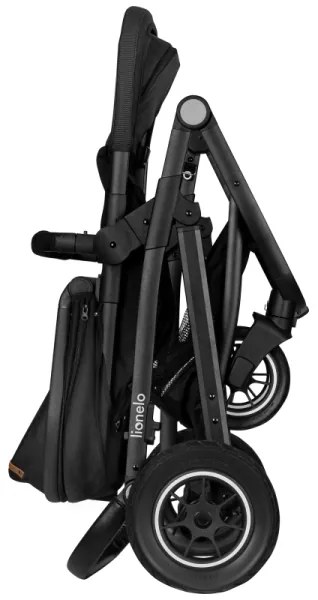 Lionelo - Kombinált babakocsi 3 az 1-ben BIANKA Fekete ónix