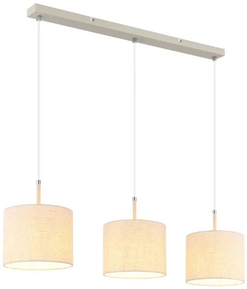 Globo 15968-3H - DELEON kábeles csillár 3xE27/40W/230V