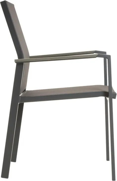 Kerti szék készlet 90 x 56,5 x 59,5 cm 2 db szürke