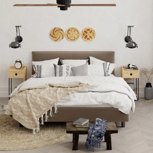 Éjjeli szekrényke CACTUS 60x29,5 cm bézs/fekete