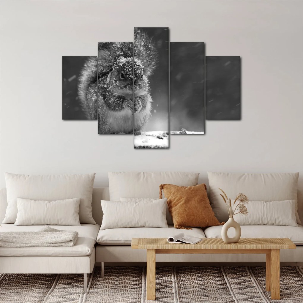 Kép - Mókus télen (150x105 cm)