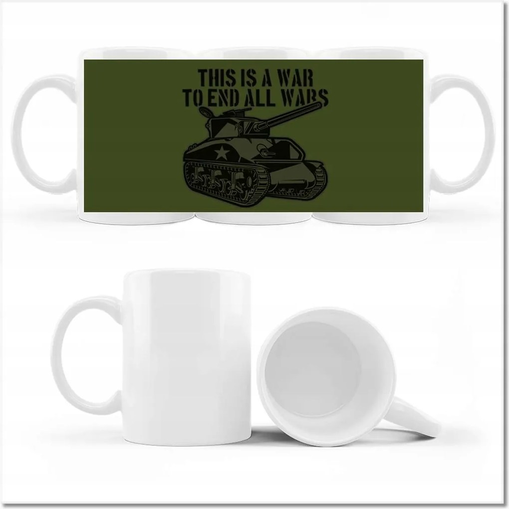 Nyomott mintás bögre A háború véget vet a többi háborúnak