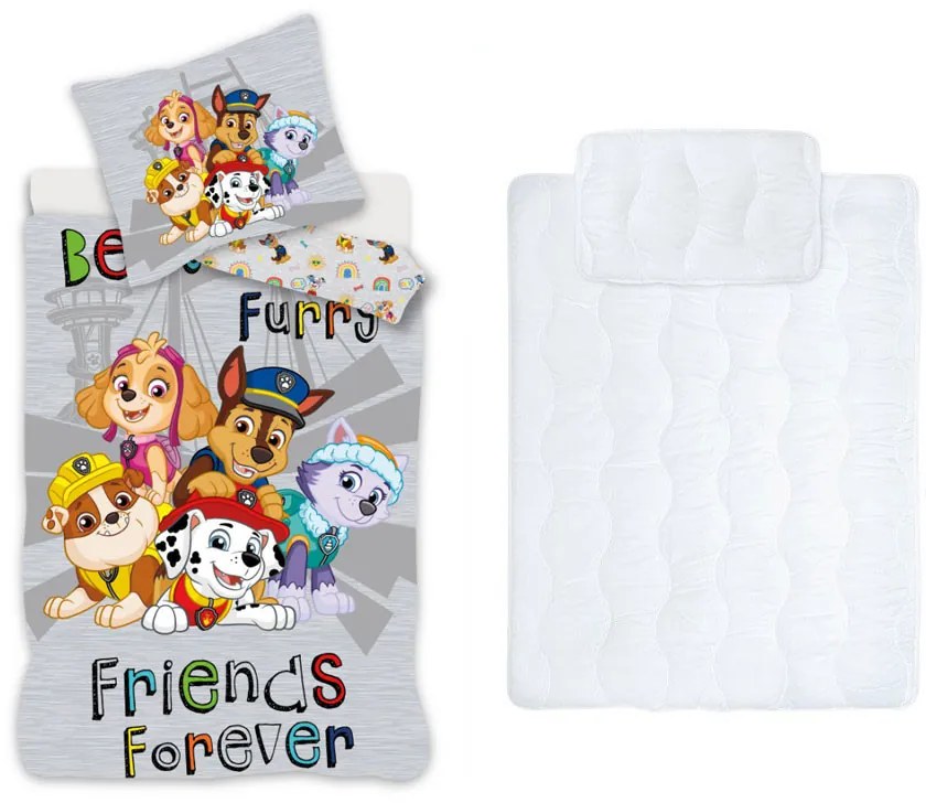 Mancs Őrjárat gyerek, ovis ágyneműhuzat és paplan/párna szett 100x135 cm 40x60 cm (Forever)