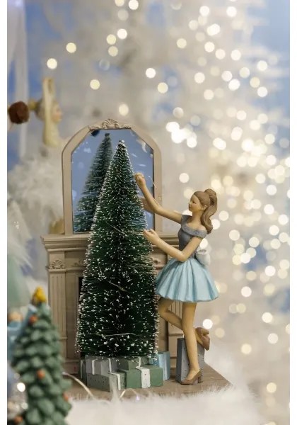 LED karácsonyi dekoráció 10xLED/3xAAA meleg fehér